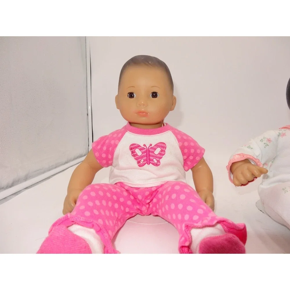 American Girl Pleasant Company Bitty Baby Brown Molded Hair Pajamas and Bitty Ba